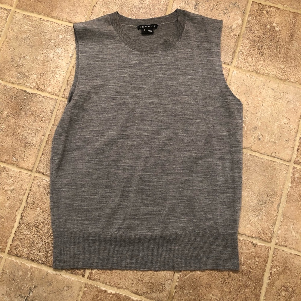 Theory grey sweater tank